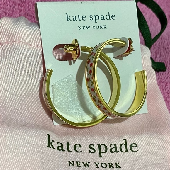 NEW KATE SPADE HOOPS EARRINGS - Picture 4 of 7